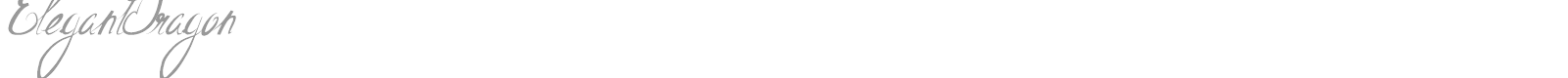 Elegant Dragon font preview